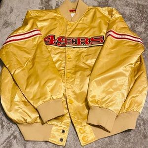 Gold Satin 49ers Starter Jacket! Great condition!